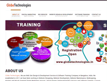 Tablet Screenshot of globetechnologies.in